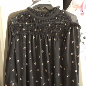 Black Long Sleeve Sheet Blouse from Target